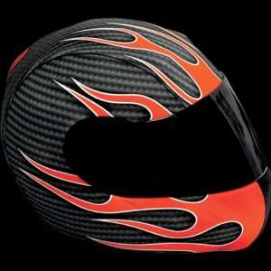 Moto Vation Racing Street Skinz , Color Red, Style Carbon Flame ST 