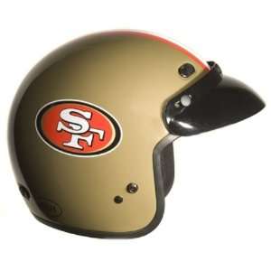   NFL Motorcycle 3/4 Helmet. Vented. NFL and DOT Approved. 520 49ers