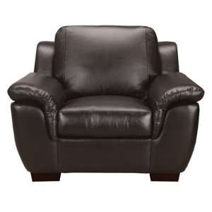 Luke Leather Soho Chair  Black Furniture & Decor