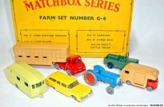 Matchbox G 4 Farm Gift Set 1960 mit 31B in Ford gelb  