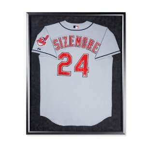  Grady Sizemore Cleveland Indians Framed Autographed Away 