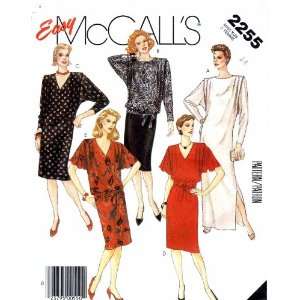  McCalls 2255 Vintage Sewing Pattern Dress Top Skirt Tie 