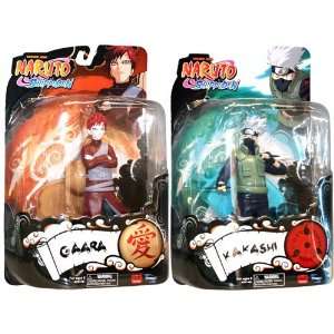 Naruto Shippuden Series 2 Kakashi & Gaara 6 Action Figure Set of 2