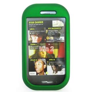 Green Hard Rubber Cover Phone Case for Sharp Kin Two 2  