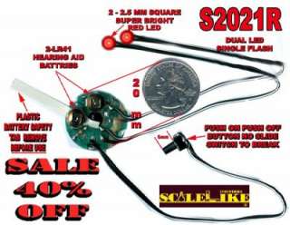 SCALELIKE S2021R DUAL RED ALTERNATING STROBES PROUDLY MADE IN AMERICA 