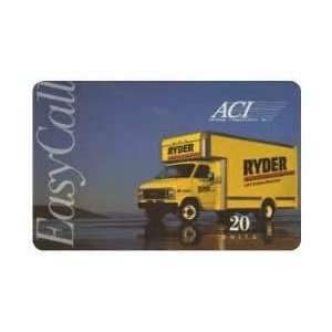 Collectible Phone Card 20u Ryder Truck Rental (Mint With Folder) Thin 