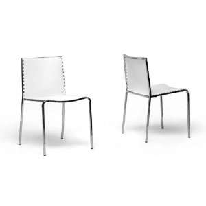  Wholesale Interiors Gridley White Plastic Dining Chair 