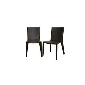  Wholesale Interiors Semele Leather Dining Chair (Set of 2 