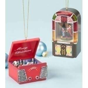 Club Pack of 12 Christmas Amusements Retro Jukebox and Record Player 