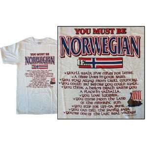  Norway   Specialty shirt   You Must Be Norwegian (Large 