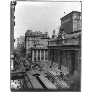 Forty Second St. looking West from Grand Central Station,Railroad,RR 