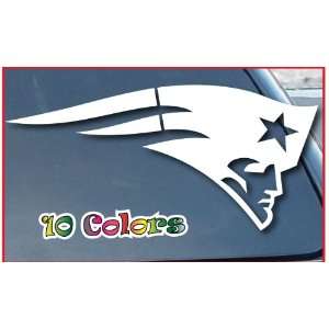  New England Patriots Car Window Stickers 7 Wide (Color 
