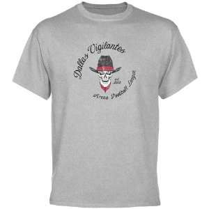  Dallas Vigilantes Ash Circle Script T shirt Sports 