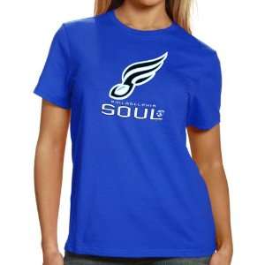  Philadelphia Soul Ladies Official Logo T shirt   Royal 
