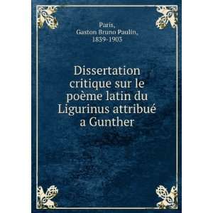   attribuÃ© a Gunther Gaston Bruno Paulin, 1839 1903 Paris Books
