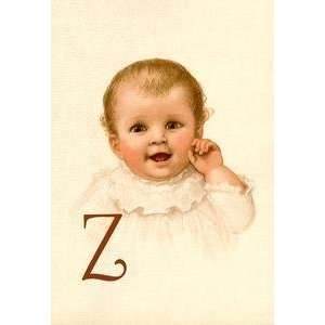  Vintage Art Baby Face Z   11272 7