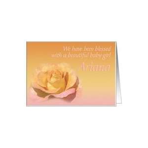  Arianas Exquisite Birth Announcement Card Health 