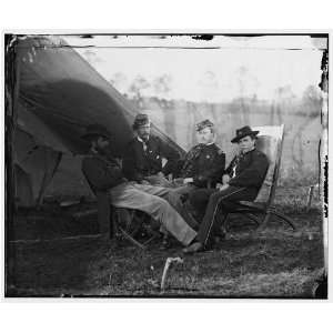  Culpeper,Virginia. Group of officers,headquarters,Army of 