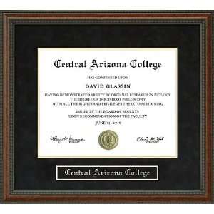    Central Arizona College (CAC) Diploma Frame