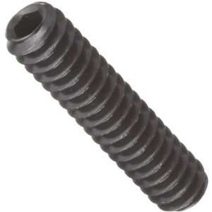 Black Oxide Alloy Steel Set Screw, Hex Socket Drive, Oval Point, #10 