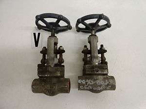   of 2 Smith Valves Inc. 316 Stainless Steel Gate Valves 1000 PSI Max