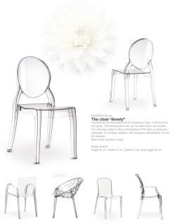 CLEAR TRANSPARENT GHOST ACRYLIC CHAIR FIRST CHOICE BEST QUALITY 6 