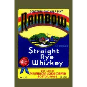  Rainbow Straight Rye Whiskey 20x30 Poster Paper
