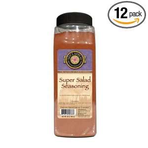 SPICE APPEAL Super Salad Seasoning, 16 Ounce (Pack of 12)  