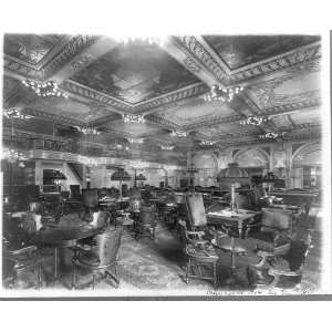  Waldorf Astoria Hotel,billiard room,New York,NY,c1902 
