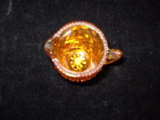 Description Fenton Glass, Hobnail, Colonial Amber, individual 