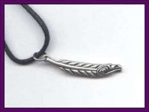 Vancouver Island B.C. Salish EAGLE FEATHER ~ NECKLACE  