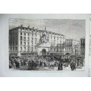   1870 Volunteers Garibaldi Army Place De LHotel Lyons