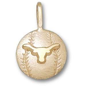   University of Texas Longhorn Baseball Pendant (Gold Plated) Sports