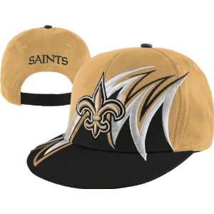   Orleans Saints 2 Tone Reverse Slash Snapback Hat