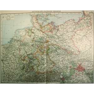  Andree map of Germany   Political (1893)