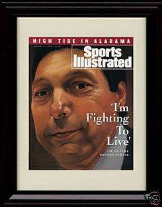 Framed Jim Valvano Sports Illustrated Print   NC State  