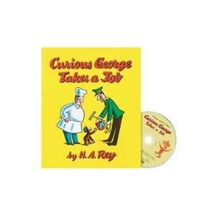  Curious George Gets a Job Book & CD Toys & Games