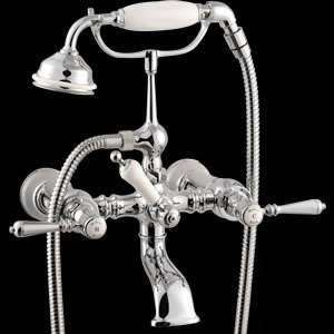  Wall mount expossed tub and shower clawfoot faucet
