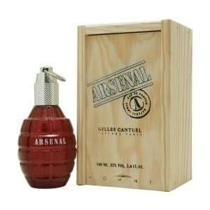  ARSENAL RED Men Eau de Perfume 3.4oz Spray WOOD BOX 