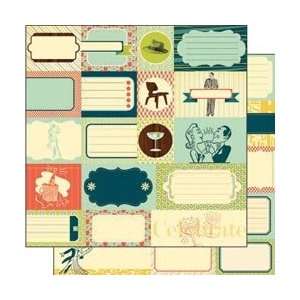   Social Club Double Sided Elements 12X12 Sheet ; 25 Items/Order Arts