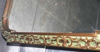 ANTIQUE AMERICAN VICTORIAN CARVED GOLD SECTIONAL WALL MIRROR/PANEL 