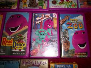 LOT of 17 Barney VHS Christmas Sing Song read Manners 045986020437 