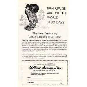   Ad 1963 Holland America 1694 Cruise Holland America Line Books