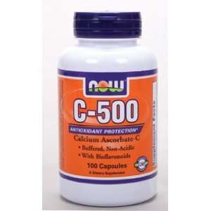  NOW Foods   C 500 Calcium Ascorbate C 100 caps Health 