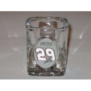  KEVIN HARVICK #29 Logo SHOT GLASS with Pewter Logo Sports 