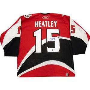  Dany Heatley Autographed Uniform   Senators Pro 