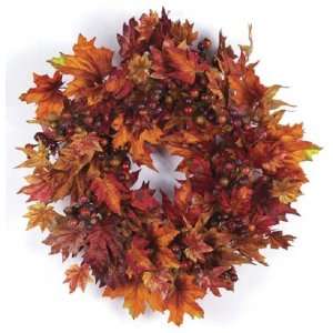  Pack of 2 Fall Harvest Artificial Maple Leaf & Berry 