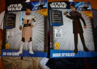Child STAR CLONE WARS Obi Wan Kenobi Anakin Skywalker Costume Med 8 10 