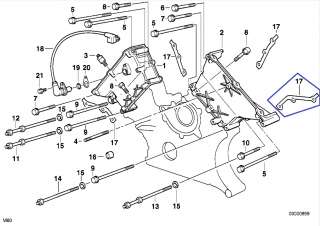 BMW M60 V8 Engine Timing Chain Case Gasket Seal 1433306  