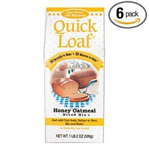 Quick Loaf Oatmeal Bread Mix, 18 Ounces (Pack of 6)  